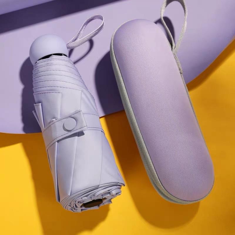 50% Off Dual-Use Mini Pocket Umbrella: Lightweight Sunshade & Rain Protection with Black Glue; Ideal for Sun Protection & Customization