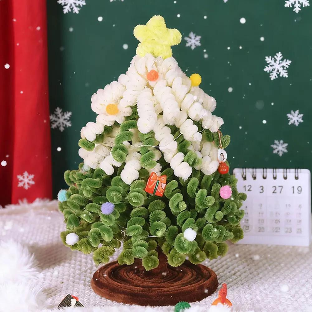 Home Office Party & Wedding Decor Supplies 1Set Creative Twist Stick Christmas Tree DIY Kit Table Ornament Decoration