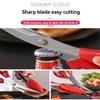 Stainless Steel Barbecue Scissors Clip Set Kitchen Tools Silicone Food Clip Scissors Outdoor Camping Barbecue Set Korean Home