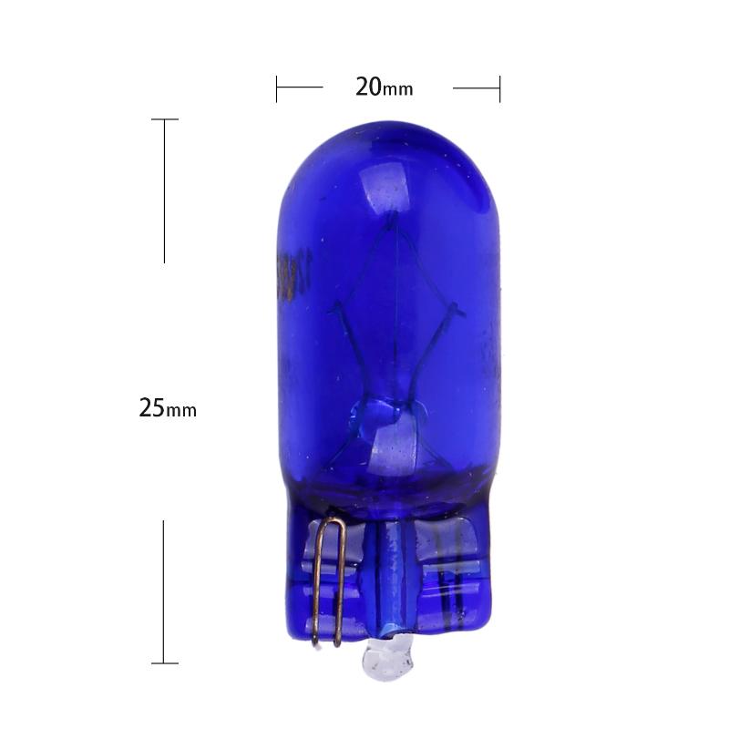 10pcs T10 W5W 194 W5W Natural Blue Glass White light Halogen Xexon Light Bulbs 12V 5W Replacement Bulbs License Plate lights Dome Lights 6