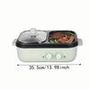 Dual Temperature Control Grill Machine Non-Stick Pan Barbecue Machine Multi-Cooker  Home Dormitory