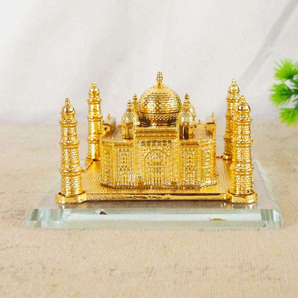 Metal India Taj Mahal Model Ornament Durable Versatile Decoration Souvenir 4x4.3x6.3inch for Home Office Decor Attractive