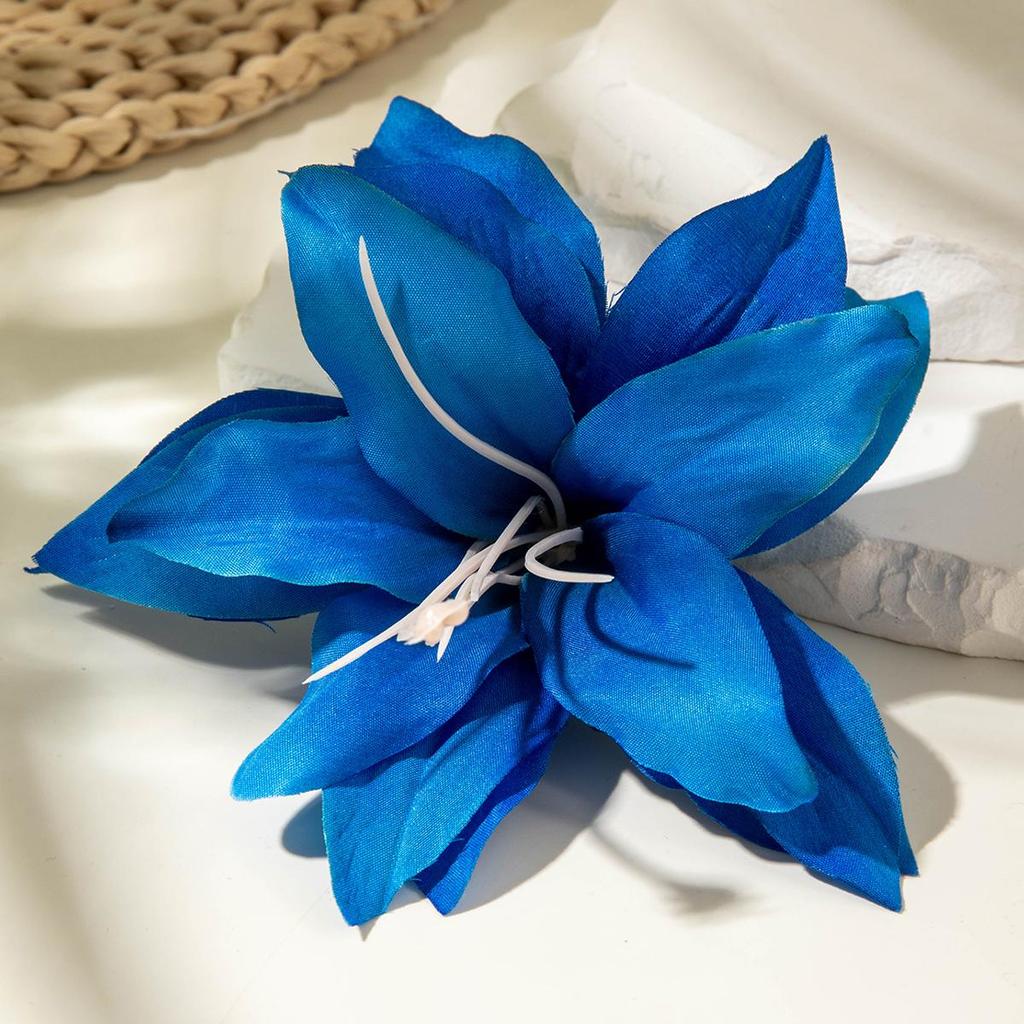 Sommer Neu Simulation Polyester 3D Lilienblume Haarspange Damen Accessoires Blickfang Reise Essentielle Accessoires
