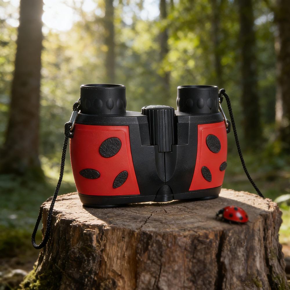 Ladybug Style 8×22 Monocular Telescope - Compact Hd Mini Scope Portable For Kids Outdoor Exploration Bird Watching