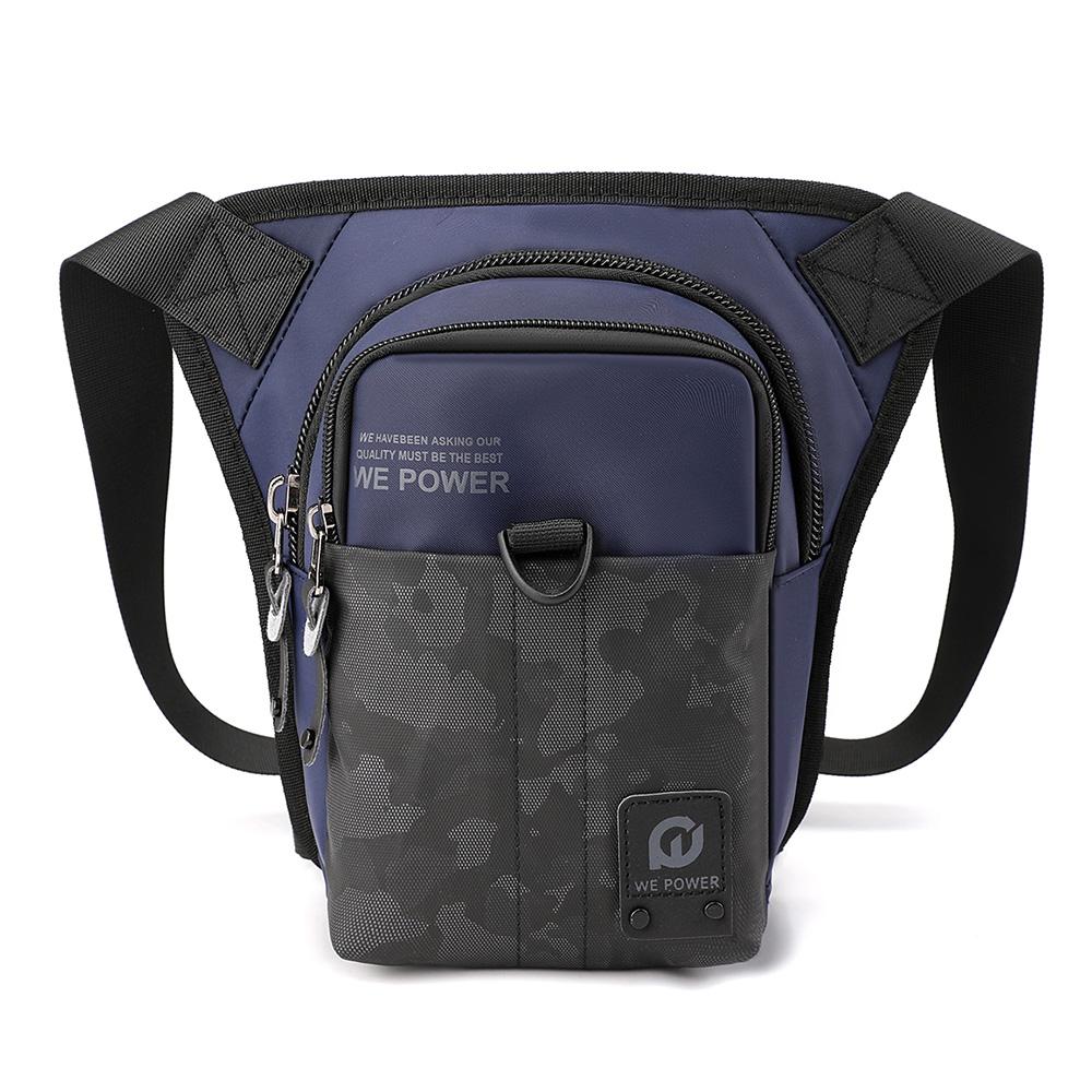 Męska saszetka biodrowa torba na nogę dla motocyklisty wodoodporny nylonowy podróżny męski listonoszka Cross Body pas biodrowy torba na udo