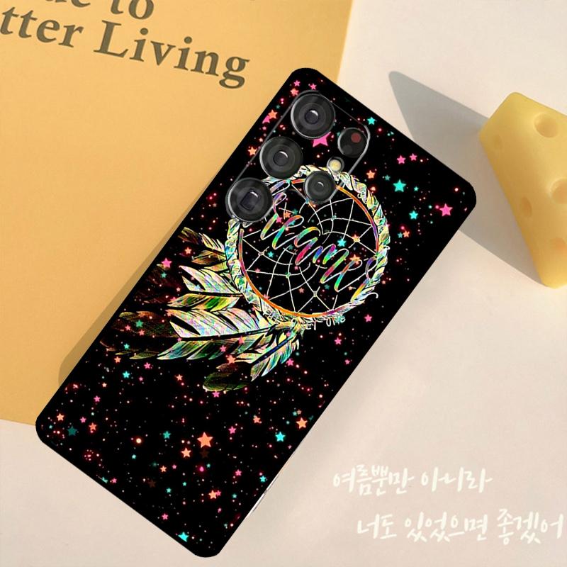 Retro Feather Dreamcatcher Phone Case For Samsung Galaxy S25 Ultra S9 S10 S20 S22 S21 S23 Plus S24 FE Back Cover Shell
