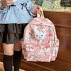 Adorable My Melody Nylon Backpack For Girls Cute Cartoon School Bag For Kindergarten