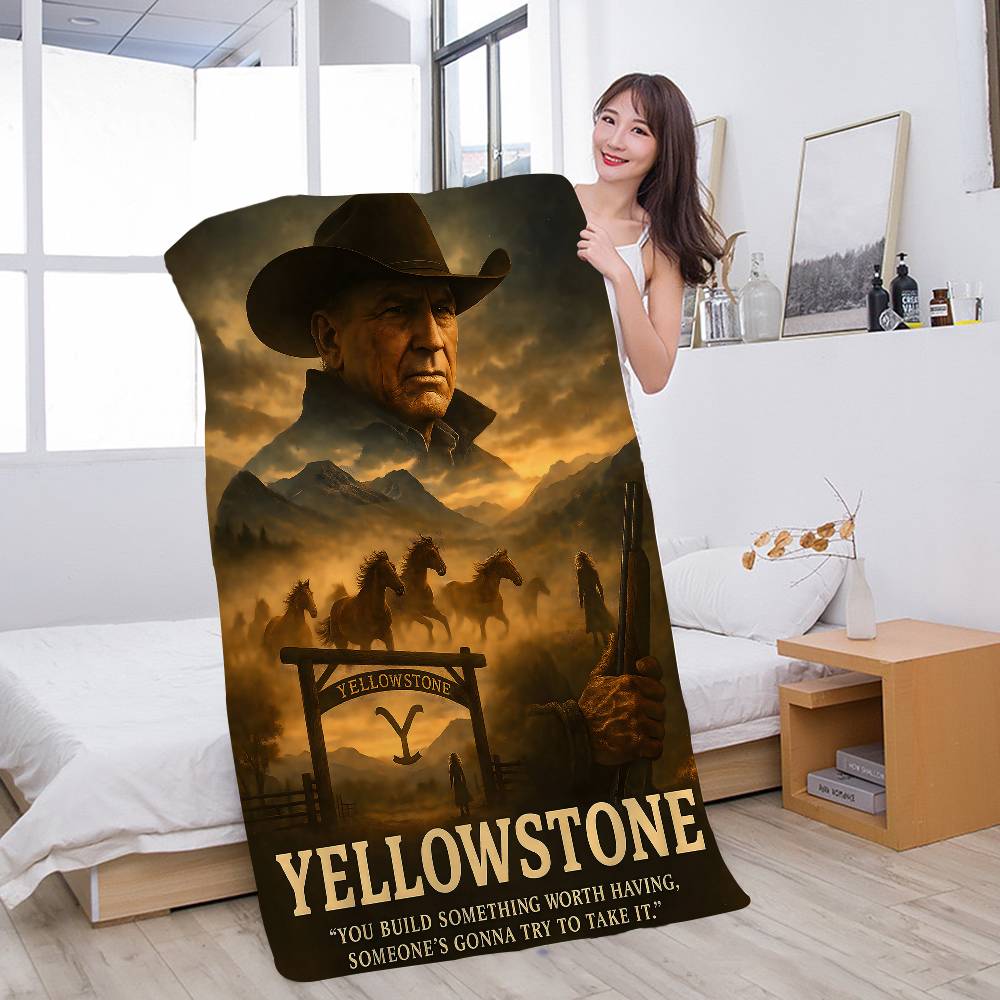 Popular TV Series-Yellowstone Microfiber Beach Towel Absorbent Quick dry Soft Yoga Swimming Resort Mountain Climbing Towel