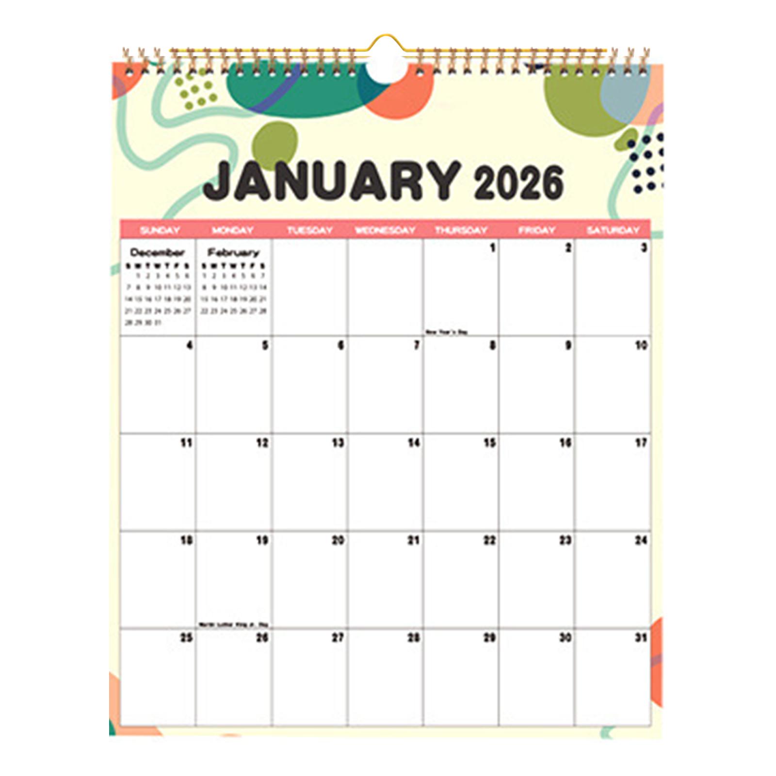 

Beautiful Calendar For Living Room, Wall, Important Holiday Anniversary Calendar One Size