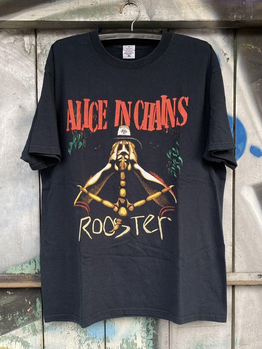Alice In Chains Rooster Band Black Short Sleeve Unisex Tshirt S-5XL KH12315 S