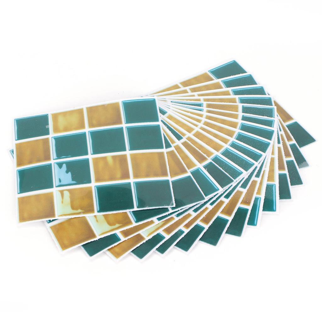 15 Stück PVC Wandaufkleber Abziehbilder Selbstklebend Wasserdicht Anti-Öl Tapetendekoration