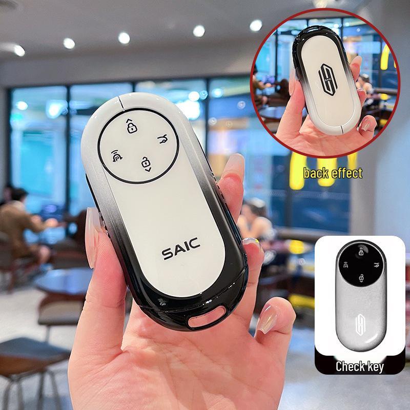 

Compatible Key Case for Shangjie H5: 25 Models, Pure Electric Pro, Extended Range Max, Bluetooth, Remote Control, SAIC Buckle Shell