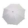 Striped Folding Umbrella with Wavy Edge, Sun Blocking UV Protection Travel Umbrella, Windproof Rainproof Portable Sun Rain Umbrella for Women
