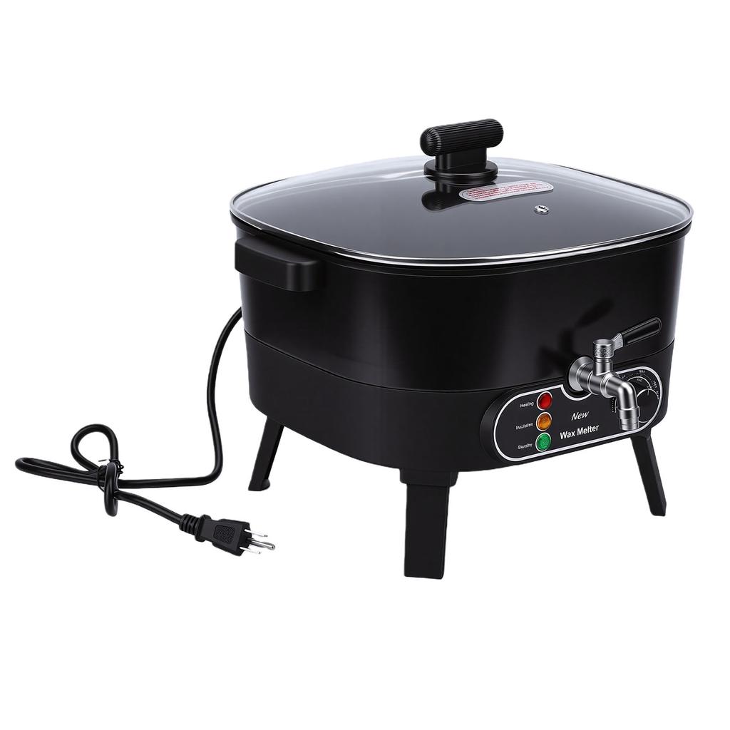 6L Electric Anti Stick Wax Melter with Temperature Control DIY Candle Making Supplies for Homemade US Plug 110V