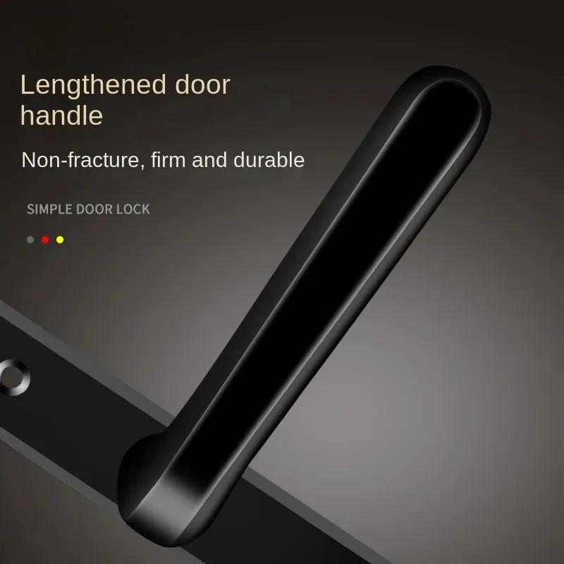 Ultra Narrow Door Lock, Bathroom Door Lock, Bedroom Handle, Aluminum Alloy Door Lock, Bathroom Glass Lock Accessories