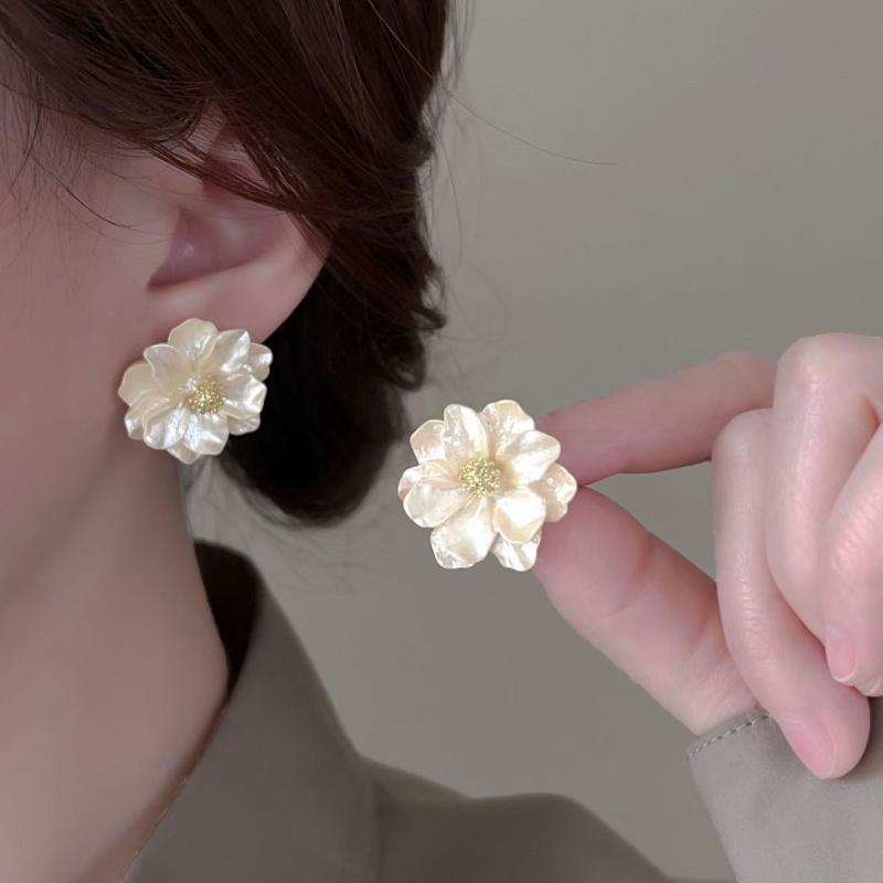 Elegante Harz Fee Blume Stud Ohrringe Für Frauen Süße Einfache Blume Ohrringe Mode Koreanische Hochzeit Romantische Schmuck Geschenke