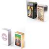 Premium Iron Box Tarot Deck with Hot Stamp Design Playing Cards