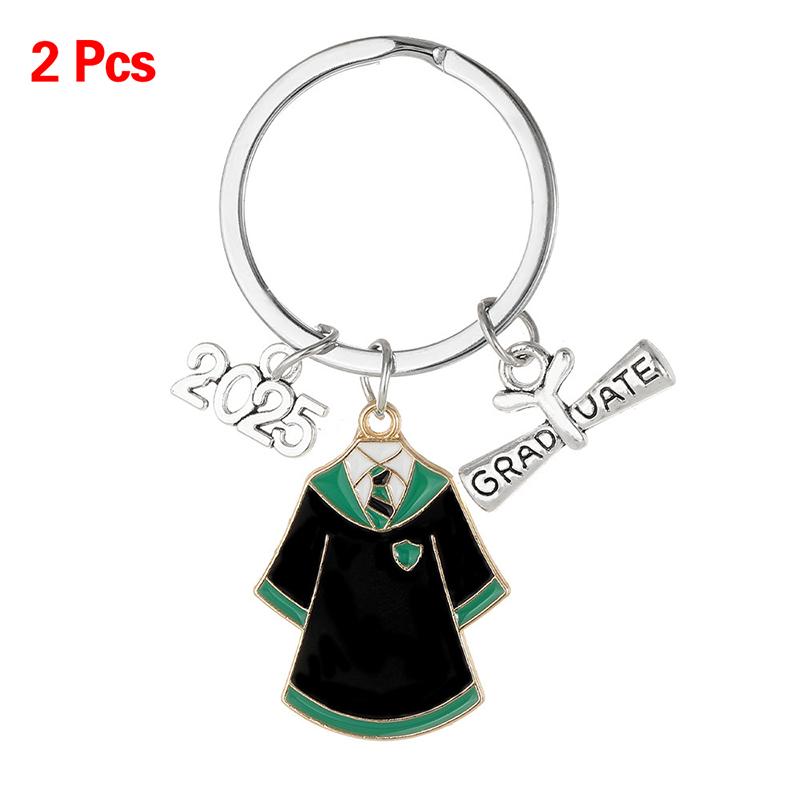 2/10 Pièces Porte-clés Cérémonie de Remise de Diplômes Mignon Créatif Chapeau de Diplômé Livre Robe Pendentif Porte-clés Cadeau Commémoratif Cérémonie de Remise de Diplômes
