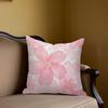 Pink Sakura Petal Square Jacquard Pillow Cover for Sofa Office Waist Cushion Cover Home Decorative Pillowcase