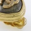 Chanel COCO Mark Earring Vintage Plated Gold Square 20.2g Women Used