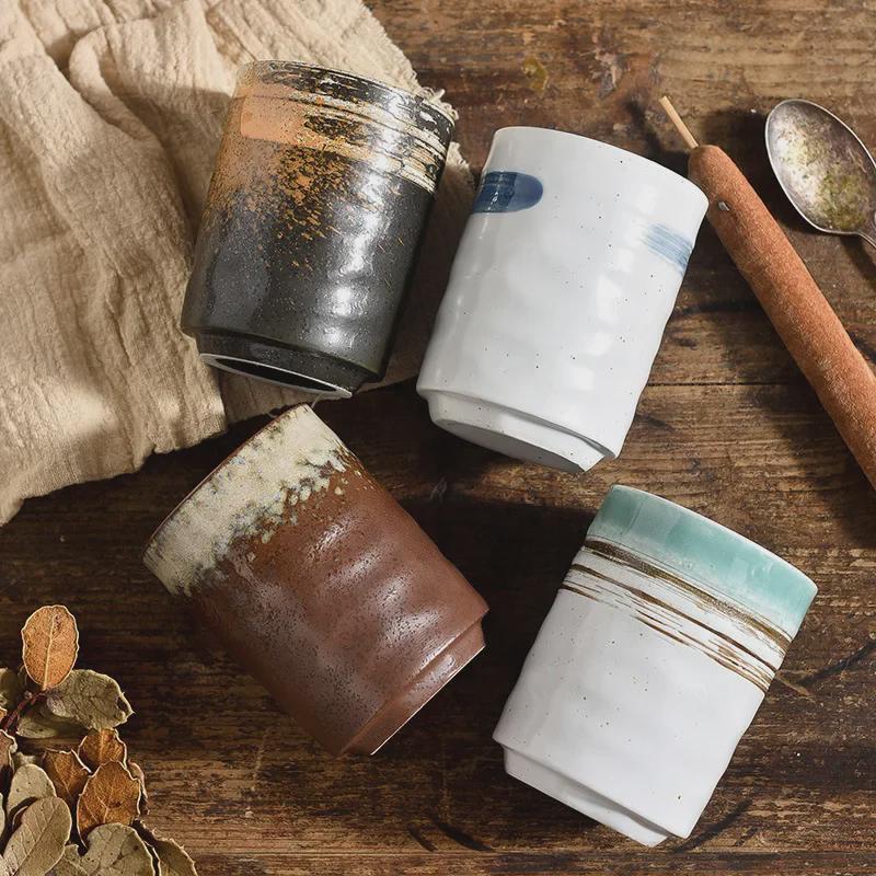 Retro Japanese Ceramic Stoneware Tea and Sushi Cup