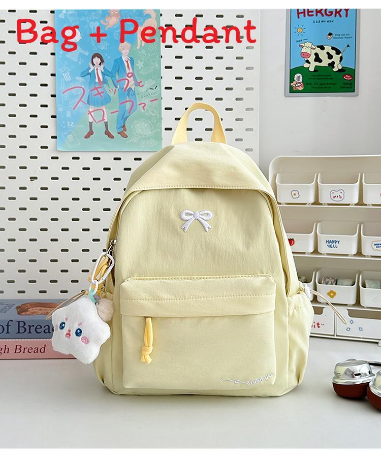 Sweet Candy Color Small Backpack With Nylon For School Use And Daily Commutes