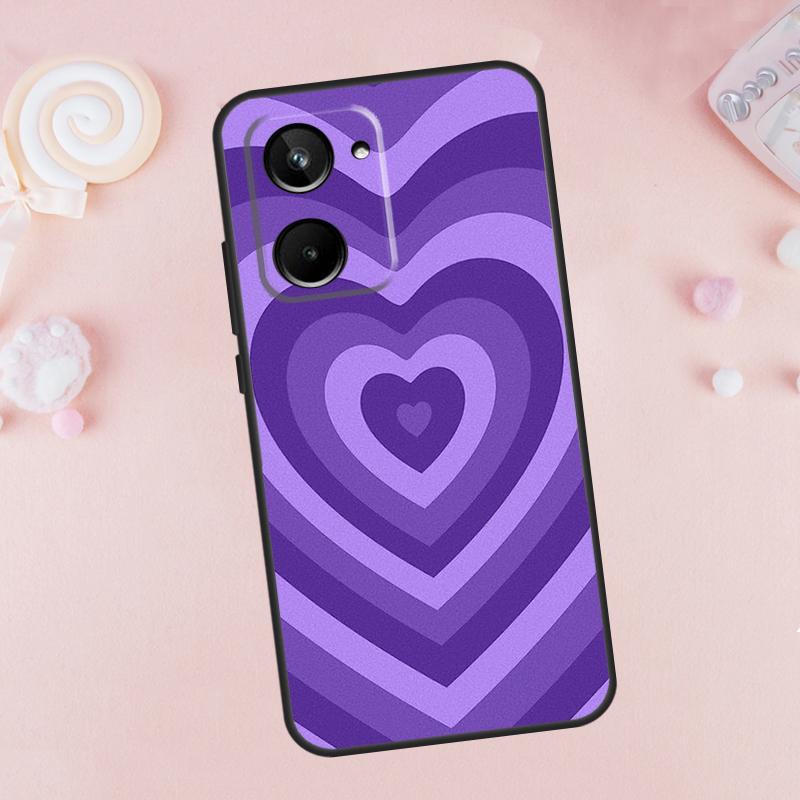 Purple aesthetic For Realme GT Neo 5 GT3 9 10 11 12 Pro Plus C30 C31 C33 C35 C25s C21Y C51 C53 C55 C67 Case