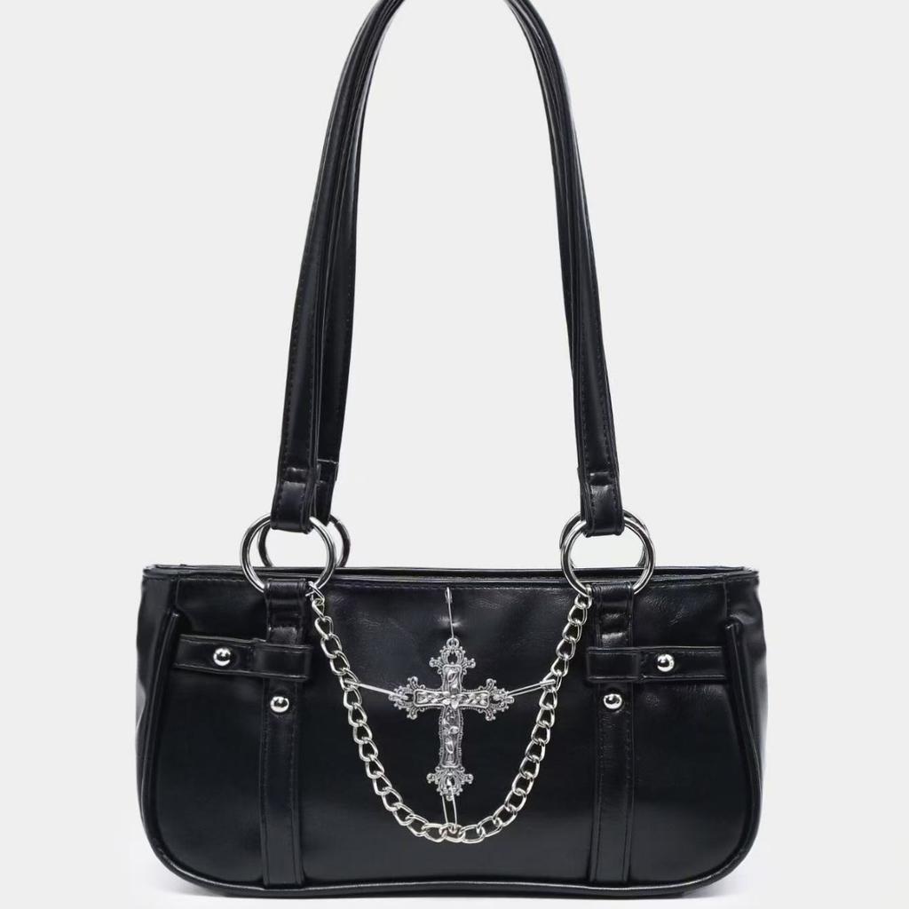 Cool niche new chain bag, locomotive armpit bag, high-end shoulder handbag.