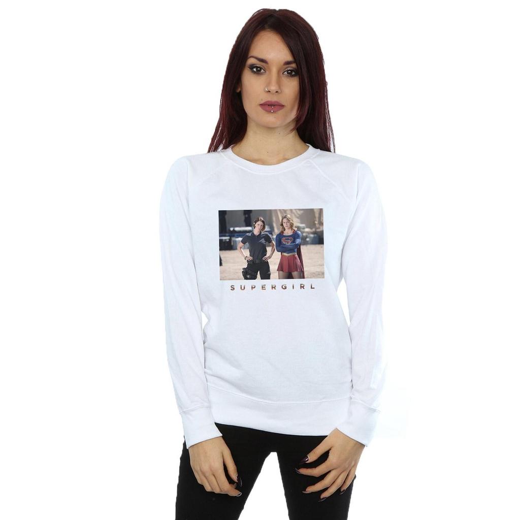 DC Comics Womens/Ladies Supergirl TV Series Sisters Photograph Sweatshirt