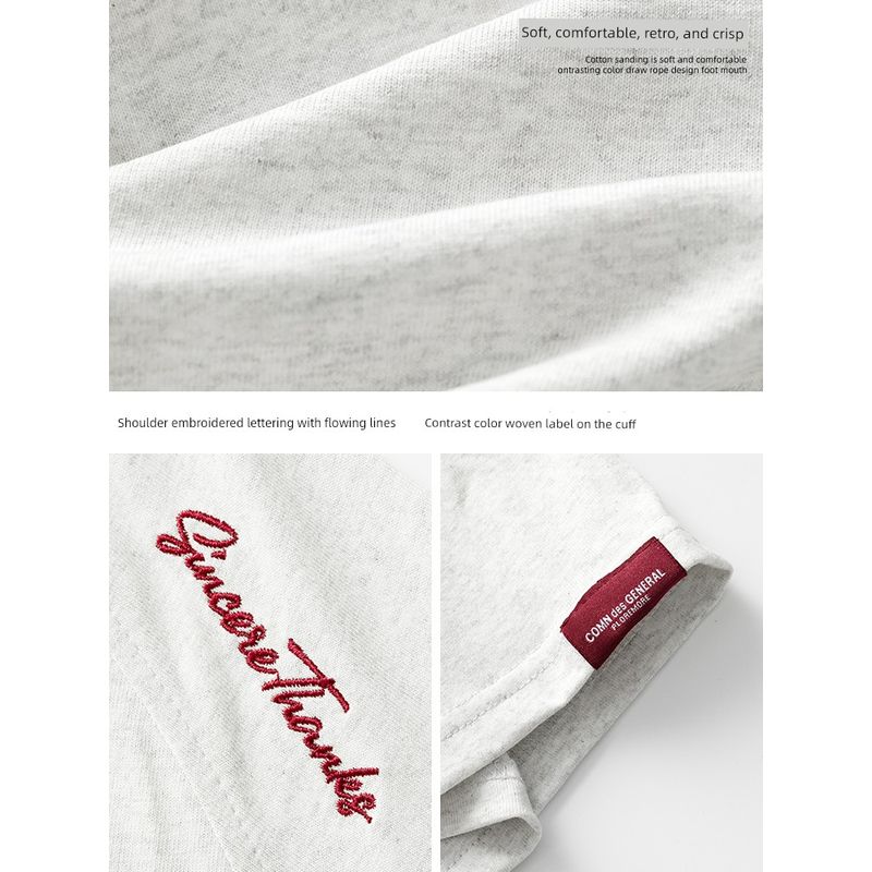 Wassup Summer Heavyweight Men's Short-Sleeve T-Shirt, Pure Cotton, Loose and Simple, Base Layer, Couple's Half-Sleeve Trendy Brand T-Shirt