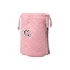 Gucci GG Marmont Pink Quilted Leather Mini Bucket Bag, Women's Drawstring Closure Crossbody Pouch for Daily Party Shopping 575163-DTDRP-5815