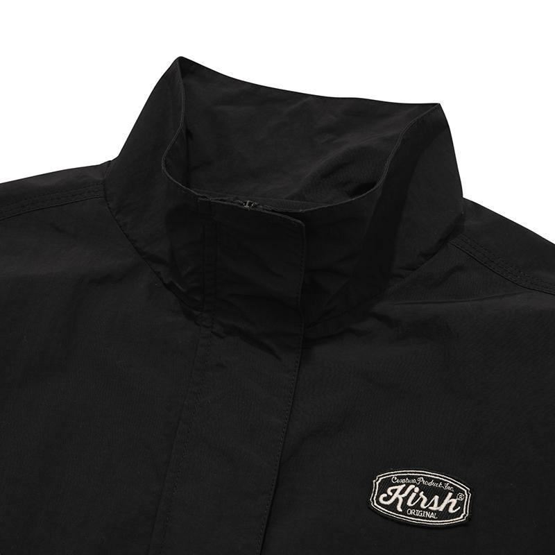 Kirsh Uni Logo Wappen Anorak [Black]