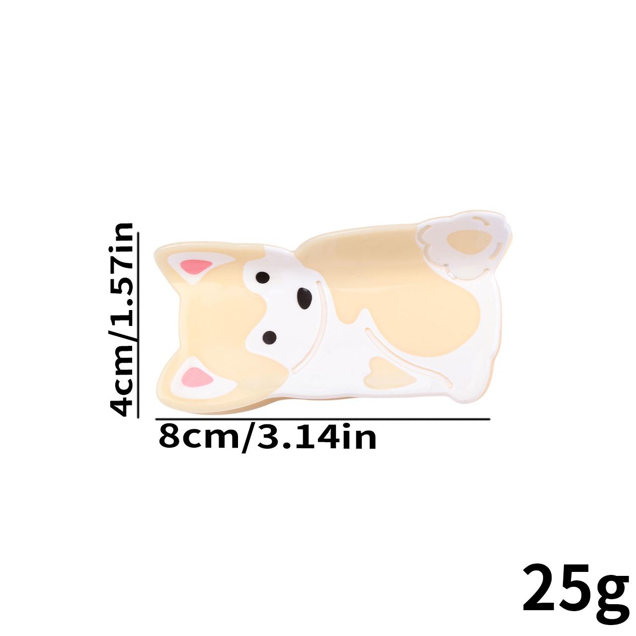 Cartoon Corgi Hair Claw Cute Simple Hair Clip Decorative Hair Claw for Styling Secure Hair Holding