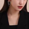 Love Tassel Multi-layer Chain Earrings Korean Heart-shaped Rhinestone Earrings Party Jewelry Gifts