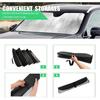Windshield Sunshade - Foldable Reflective Sun Visor for Car - Protects Vehicle from Sun Heat and UV Rays, Keeps Interior Cool - Best Blocks Visor