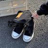 Women Fashion Boots New High Top Canvas High Quality Trouser Barrel Stacking Boot Breathable Comfort Shoes