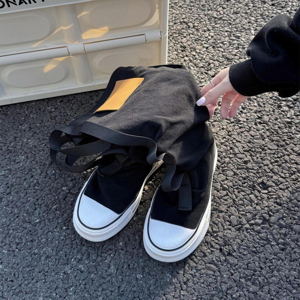 Women Fashion Boots New High Top Canvas High Quality Trouser Barrel Stacking Boot Breathable Comfort Shoes