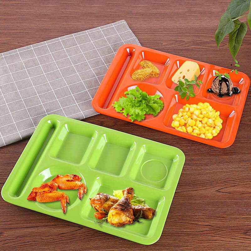 JIJUN Melamine Divided School Canteen Tray