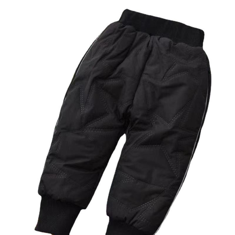 Warm Extra Thick Fleece-Lined Cotton Pants for Boys & Girls - Winter Essentials