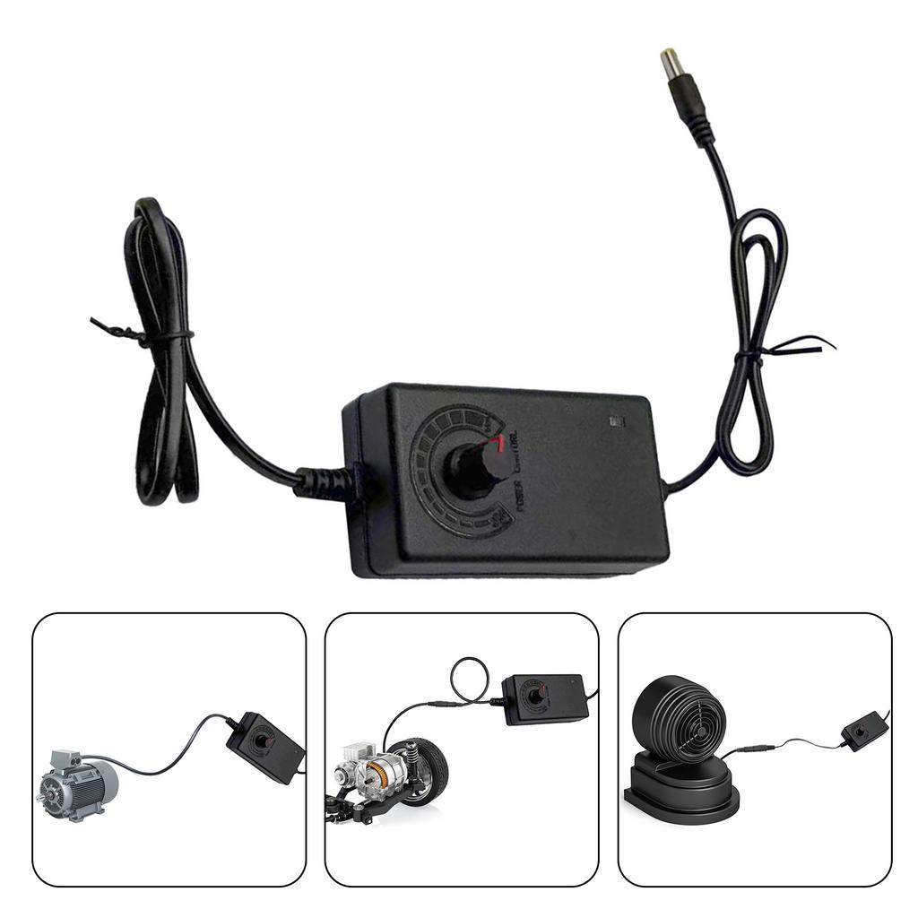 Regulation Controller Switches 2A Power Tool Speed Regulator for Grinders 3V to 24V Knob Speed Adjustment