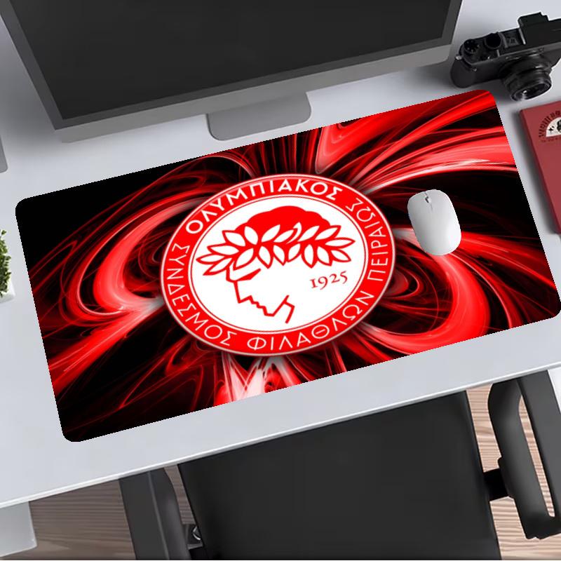 Olympiacos CFP Extended Gaming Mouse Pad with Stitched Edges NonSlip Rubber Base Waterproof Desk Mat for Computer Laptop Office Gaming