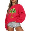Women  Tops Women's Long Sleeve Sweatshirt Casual Crewneck Loose Fit Pollover Fleece Tops