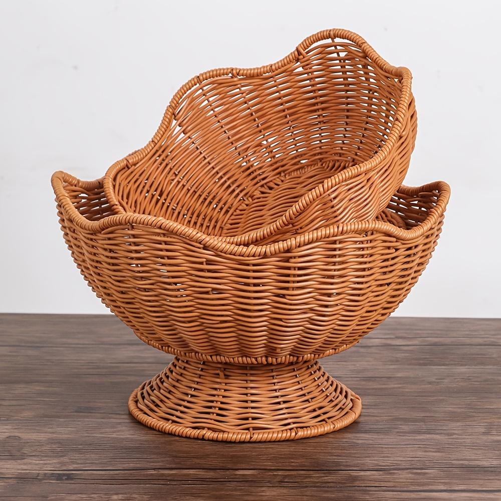 

Traditional Style Stackable Storage Basket, Multipurpose Organizer for Living Room - Open Top Display, 1pc S шоколадный