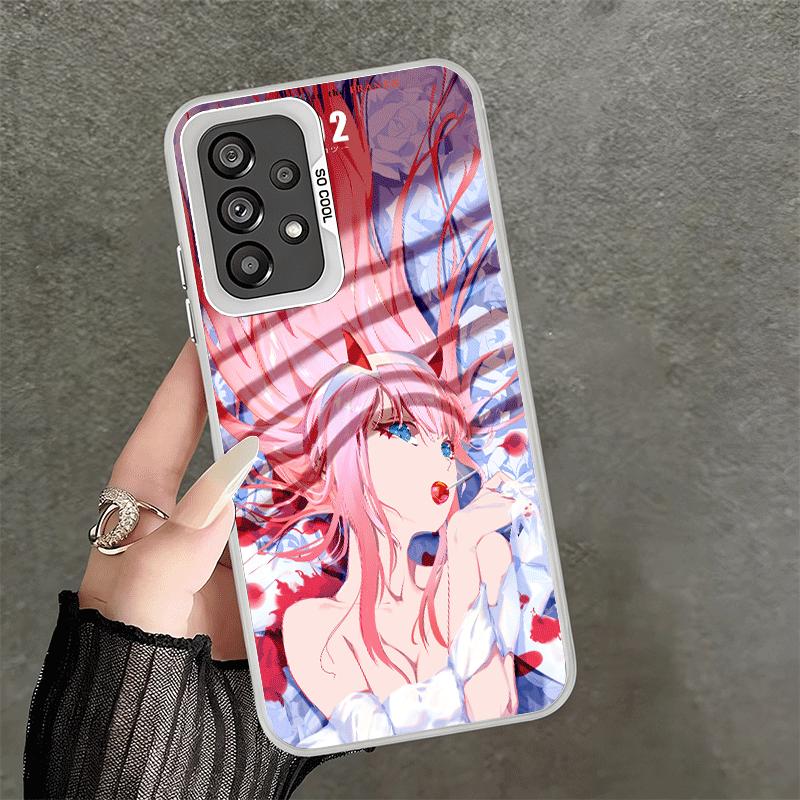 Darling Zero Two 02 Anime Soft Phone Case for Samsung A17 A16 A15 A14 A13 A57 A56 A55 A54 A53 A37 A36 A35 A34 A33 A26 A25 A24 A2