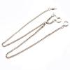 Men Double Albert Chain Pocket Watch Curb Link Classic Antique T-Bar Watch Chain for Pocket Watch Keys Pendants