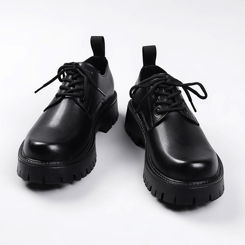 Derby leather shoes men's high-end formal wear business big head platform wedding groom casual leather shoes 98135-W