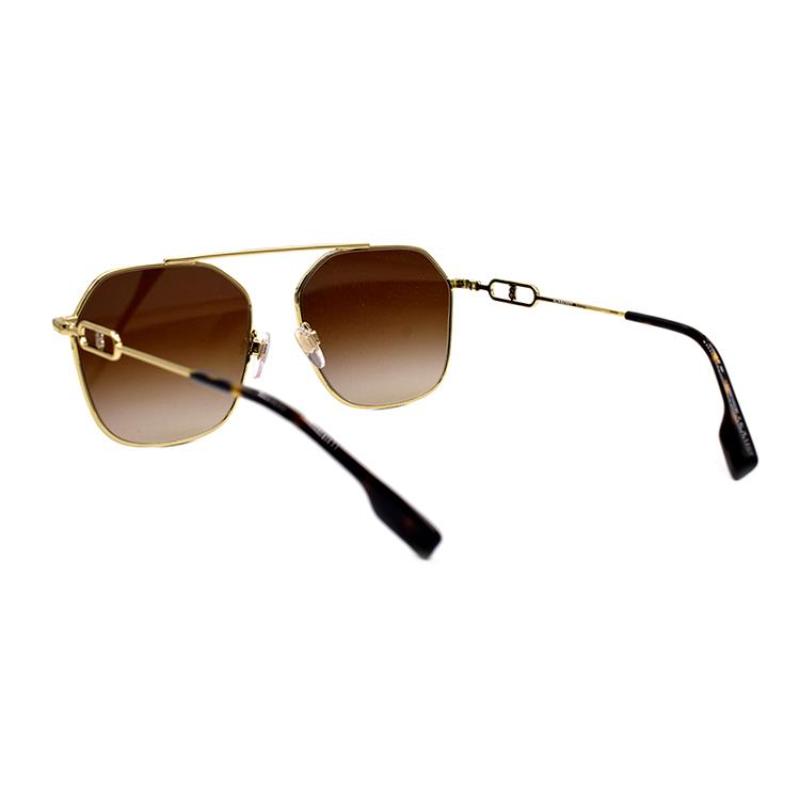 Burberry B. MONOGRAM Exclusive Logo Pattern Series Trendy and Cool Sunglasses Alloy Eyebrow Frame/Eyebrow Line Frame Sunglasses Unisex Couple