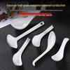 Huabesen White Melamine Long Handle Spoon