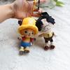 One Piece Original Plush Pendant Doll Luffy Toy Tony Chopper Laboon Sabo Anime Keychain Soft Stuffed Backpack Ornaments Toy 12cm