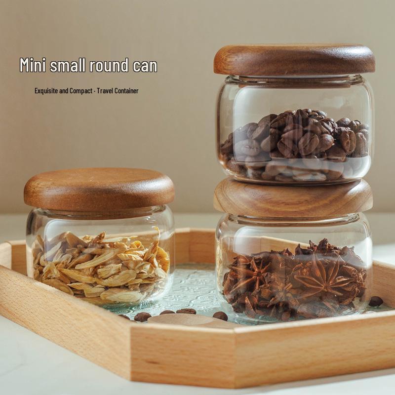 Food Grade Small Round Glass Sealed Jar